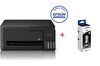 Resim Epson EcoTank L3350 Wi-Fi Tarayıcı Fotokopi Renkli Çok Fonksiyonlu Tanklı Yazıcı C11CL62413 ve Orjinal Siyah Mürekkep 