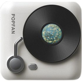 Resim Yeni Creative Plak Çalar Nemlendirici, Boyun Fanı, Usb Masaüstü Beyaz 3692 Beyaz 