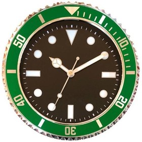 Resim Enarose Fosforlu Duvar Saati A566861 Yeşil - Siyah 