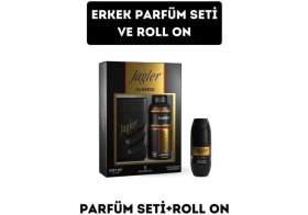 Resim Jagler Klasik Erkek Parfüm 90 ml Ferah Koku + 150 ml Deodorant + 50 ml Roll Hediye Seti 