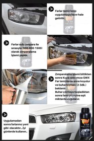 Resim QWXAUTO Buharlı Araba Far Parlatma Ve Temizleme Kloroform Sıvısı Kimyasal Solüsyonu 2 ADET x 400 ml 