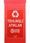 Resim Geri Dönüşüm Kutusu - Atık Kutusu Tehlikeli Atıklar 