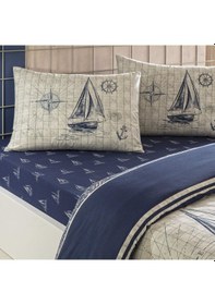 Resim Taç Muna Ranforce Tek Kişilik Nevresim Takımı Lacivert 000000001000051028 Lacivert 