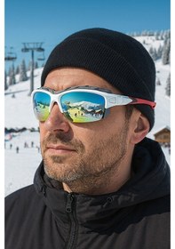 Resim Esrada Kayak Gözlüğü Antifog Ventilli Uv Korumalı Güneş Kar Gözlük Beyaz Gökkuşağı Cam Snowboard Sporu 06 Beyaz 