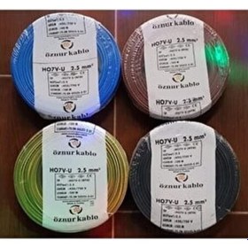 Resim Öznur 1,5Mm & 2,5Mm Nya Kablo Tek Damar %100 Tam Bakır 100 Metre 