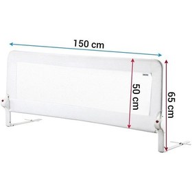 Resim 150 65 Cm Beyaz Renk Yatak Bariyeri, Yatak Korkuluğu 