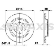 Resim Braxis AE0349 Arka Fren Disk Aynası Havalı Insignia Sport Tourer 1.6 1.6t 1.8 2.0cdtı 07 08- 5691.28 