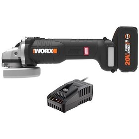 Resim Worx WX812.9C 20 V 2.0 Ah 125 MM Kömürsüz Profesyonel Tek Akülü Şarjlı Avuç Taşlama 