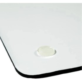 Resim Miabella Home Cam Kesme Tahtası, Büyük Boy Kesme Tahtası, Kenarları Oval Sunumluk, Antibakteriyel 25X35 cm 