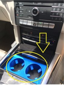 Resim Mercedes E200 W213 Özel Tasarım Bardaklık Stand 