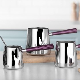 Resim Aryıldız Roma Purple Cezve Takımı 