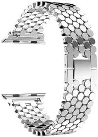 Resim PSR aksesuar Gümüş Kordon KRD-30 Metal Strap Kayış CNS- Gümüş Watch Ultra 49mm ile uyumlu 