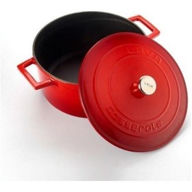 Resim Yuvarlak Tencere Ç24 Folk Kırmızı .lvytc24k1r Kırmızı 