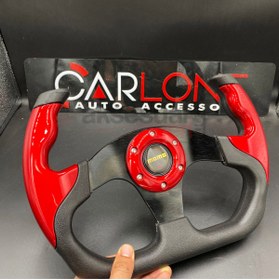 Resim carlone Momo Spor Direksiyon F1 Tesla Model Kırmızı Renk Momo Tip - Yarış Spor Direksiyonu 