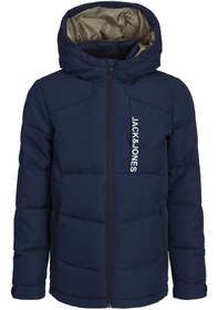 Resim Rüzgara Dayanikli Logo Baskili Puffer Mont - Çocuk 12239956 Navy Blazer 