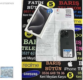 Resim Apple iPhone 15 Pro İkinci El TR | 256 GB | Siyah 
