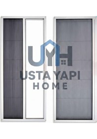 Resim Sineklik Sürgülü Kapı Sinekliği Akordiyon Sineklik 0-110 X 0-220 Cm Aralığı Ölçüye Özel Üretim Beyaz 