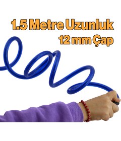 Resim Badem10 Bisiklet Halat Zincir Kilit 150 cm Motosiklet Çelik Kilit Çap 12 mm Ø Hırsız Önleme Güvenlik 1 Adet 