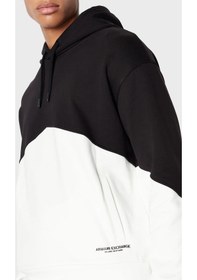 Resim Armani Exchange Erkek Sweat 6rzmlb Zj4xz 22cg Siyah-beyaz Beyaz - Siyah 