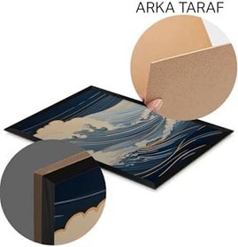 Resim Artavessa 3 Parça Siyah Çerçeve Görünümlü MDF Poster Tablo Seti - Set 4, 20 x 30 