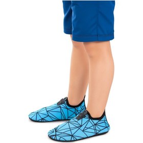 Resim Kiko Kids Prizma Havuz Plaj Erkek Çocuk Deniz Ayakkabısı 7515 Mavi - Siyah Mavi - Siyah 