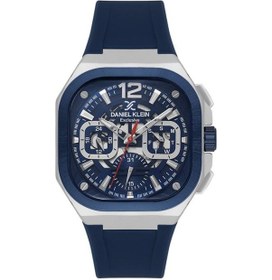 Resim Daniel Klein Dk.1.14008-2 Exclusive Tüm Fonksiyonları Aktif Çelik Kasa Silikon Kordon 3 Atm Suya Dayanıklı Lacivert Erkek Kol Saati Metalik 