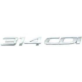 Resim Benz 314 Cdı Krom Bagaj Yazısı 3m 3d Abs 