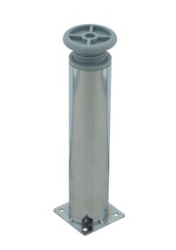 Resim Ludıa Metal Ayarlanabilir 4 Adet Mobilya Ayağı Metal Tablalı 20cm Gri 