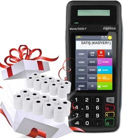 Resim Ingenico Move 5000 F Yeni Nesil Pos Yazar Kasa ve 20 Rulo 