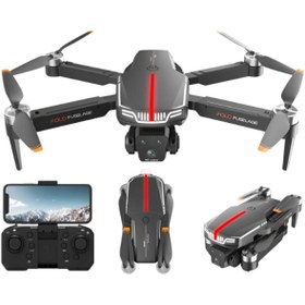 Resim FOLD C13S UFO Wi-Fi Cam Drone – 4K Kamera, LED Işıklı Fırçasız Motorlu Drone 