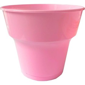 Resim Omeyva Renkli Sert Mika Plastik Kristal Bardak - Pembe - 6 Oz / 180 Cc - 75 Adet 