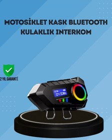 Resim Bfs 500mah Bataryalı Bluetooth 5.4 İnterkom Led Ekranlı Fm Destekli 