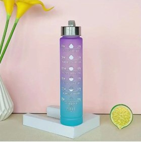 Resim TEDARİKDEPOM Motivasyon Matara 300 Ml Suluk Su Şişesi - Bpa İçermez 