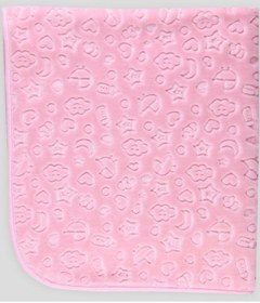 Resim Breeze Yenidoğan Bebek Battaniyesi Desenli Pembe (104 X 121 Cm) Çok Renkli 