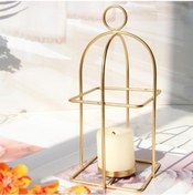 Resim Zcjb Kuş Kafesi Sütun Mumluk Metal Aile Tatil Partisi İçin-65336 