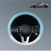 Resim Xuweiwei Evrensel Araç Direksiyon Kılıfı Tesla Model 3 Model Y Ve Diğer Popüler Modeller Macaron Mavi Makaron Mavisi 