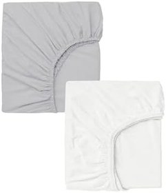 Resim 2 Adet 50 x 90 x 10 cm Anne Yanı Lastikli Penye Kumaş Bebek Çarşafı 