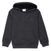 Resim Çocuk Siyah Basic Kapüşonlu Sweatshirt 