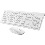 Resim Dretech TMK-02 Kablosuz Q Klavye Mouse Seti 