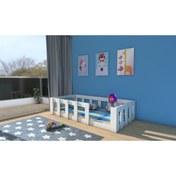 Resim ETMERMO Montessori Karyola Beyaz Eymo 3 - 90x190 Yatak Uyumlu 