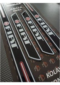 Resim Fiat Siena Piano Black Kapı Eşiği 4'lü Set 