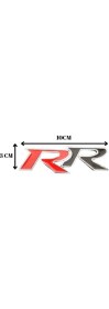 Resim Rr Yapışkan Metal Amblem Logo Kırmızı-Siyah 