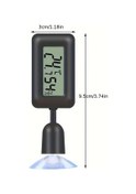 Resim Willowhaven Anjkflur Siyah Dijital Termometre Higrometre Terraryum Akvaryum 0 1 C 0 1 F Lcd Ekran 
