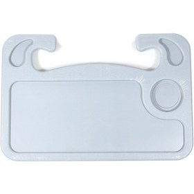 Resim Yunboo Araç İçin Çok İşlevli Masa: Direksiyon & Arka Koltuk Taşıma, Yemek, Çalışma, Laptop İçin Ayarlanabilir Gri Abs Masaüstü Gri 