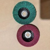 Resim 2 Adet - Metal Parlatma Tekerleği Seti, 180/320 Alüminat Aşındırıcı, Kırmızı ve Yeşil Pas Giderme ve Karma Yüzey Kaynak İçin - Güç Gerektirmez, Kaynak Aksesuarları | Çevirmeli Diskler | Dayanıklı Aşınabilir Malzemeler, Metal İşleme Malzemeleri 