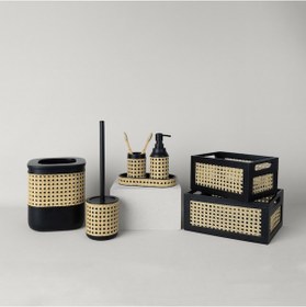 Resim Linens Luther 7,3x10,8 Cm Diş Fırcalık Siyah 