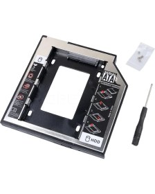 Resim Alfais 4717 12.7mm Sata HDD Harddisk SSD Caddy Kızak Laptop Kutusu 