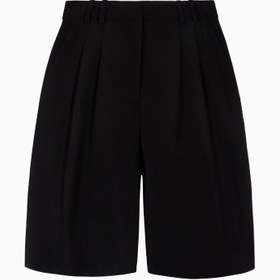 Resim Effortless Pleated Longline Bermuda Kesim Kadın Şort - Beyaz / XS 