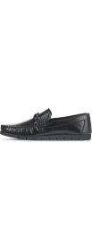 Resim Bueno Shoes Siyah Deri Erkek Loafer 21MA96 