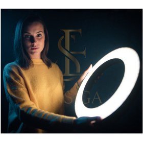 Resim EN SİGA 18 Inç Ring Light Megalux Youtuber Makyaj Güzellik 5500k 48w Kuaför Kit Çantalı Ve Kumandalı 